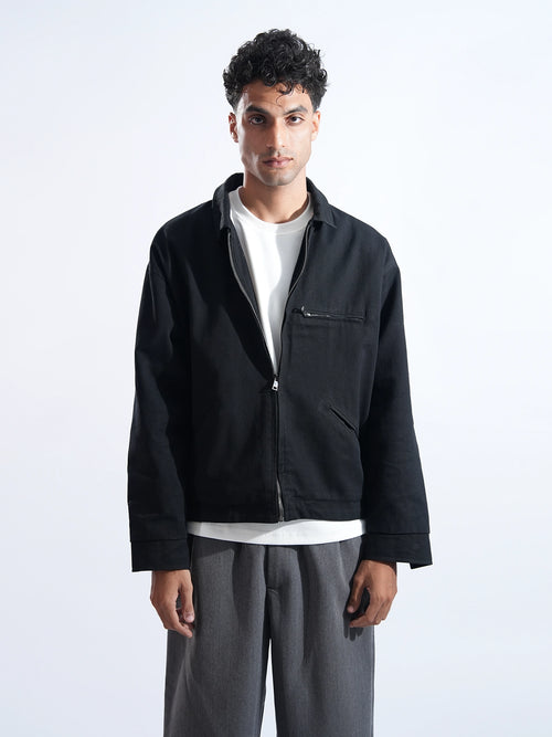 Black Canvas Detroit Jacket