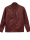 Classic Burgundy Leather Jacket