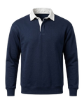 Classic Navy Blue with Grey Collar