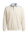 Classic White Polo with Baby Blue Collar