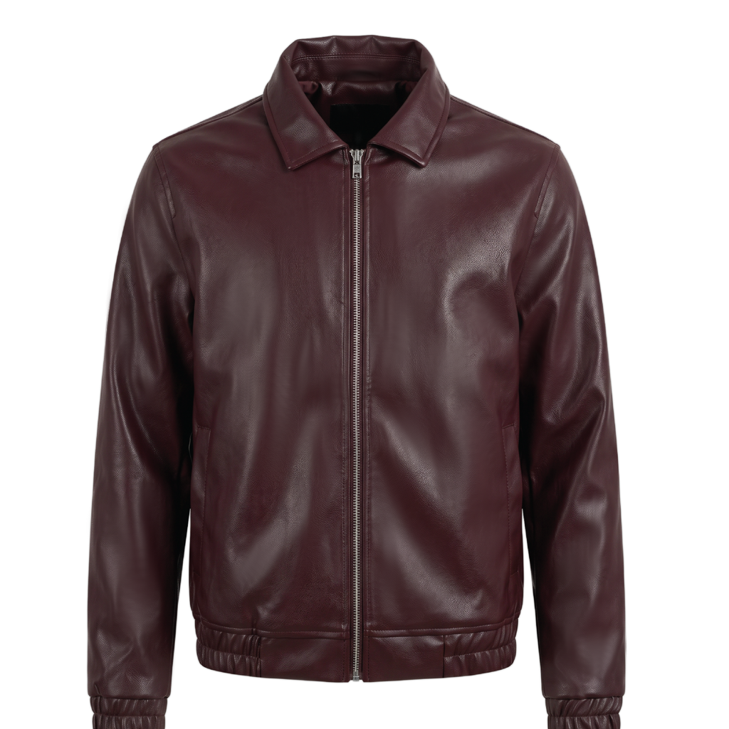 Burgundy Leather Jacket