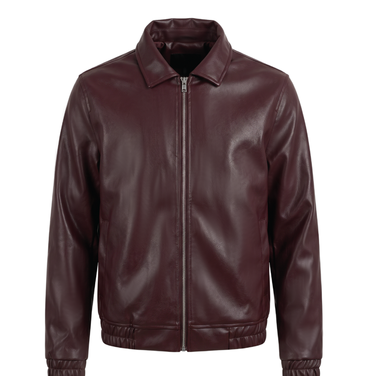Burgundy Leather Jacket